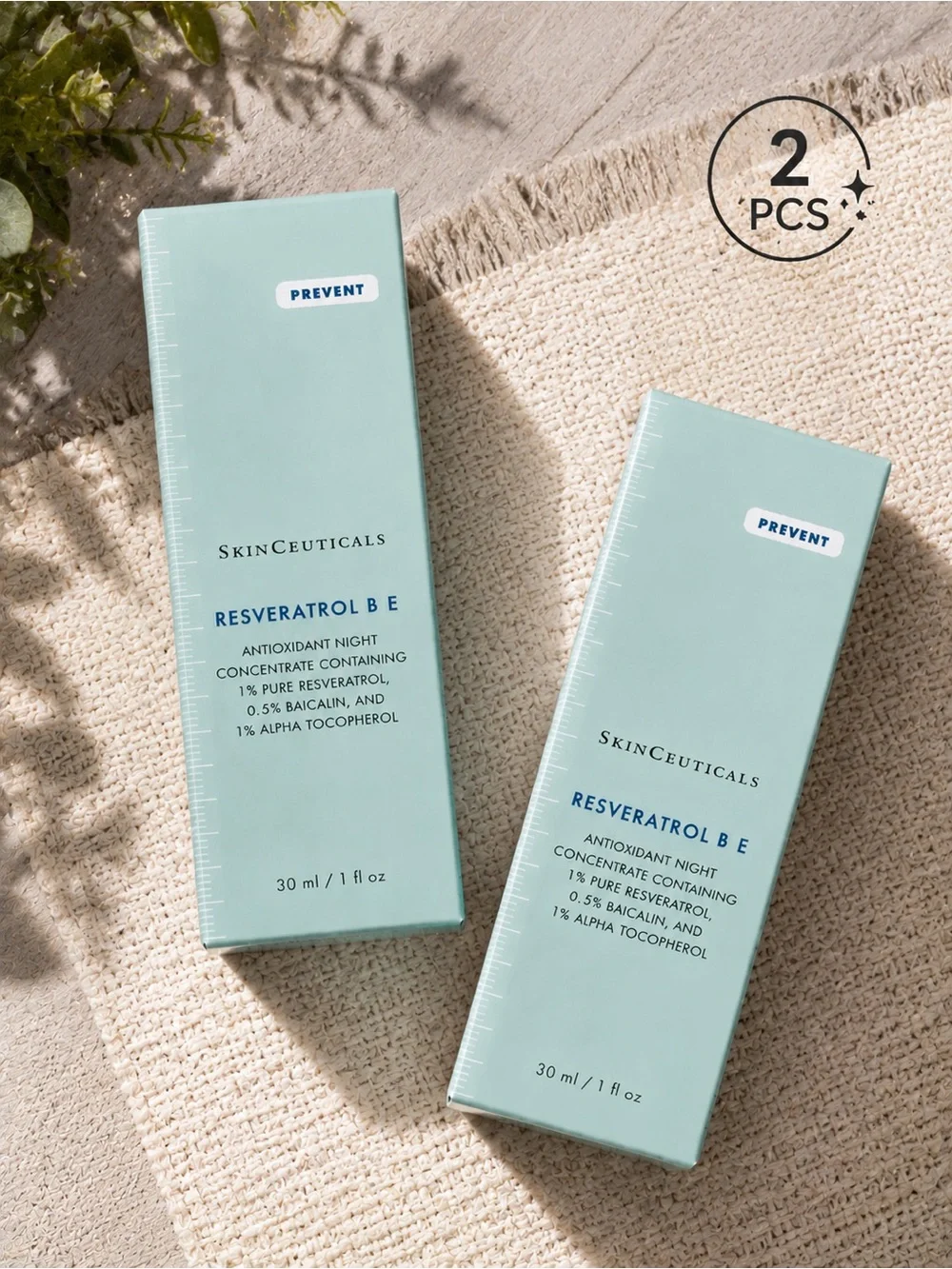 SkinCeuticals Resveratrol B E Antioxidant Night Concentrate - (2 PCS)